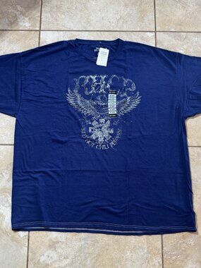 Red Hot Chili Peppers Blue Eagle Logo T-Shirt 2XL New With Tags